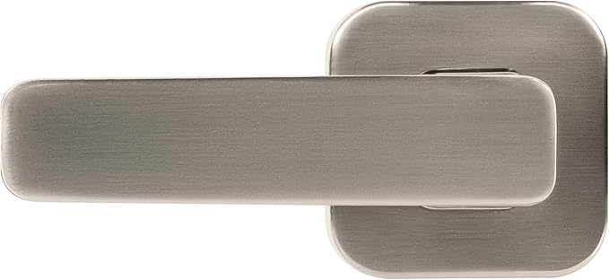 Fluidmaster 698 Universal Premium Toilet Tank Lever In Brushed Nickel, Contemporary Toilet Handle With Adjustable Arm