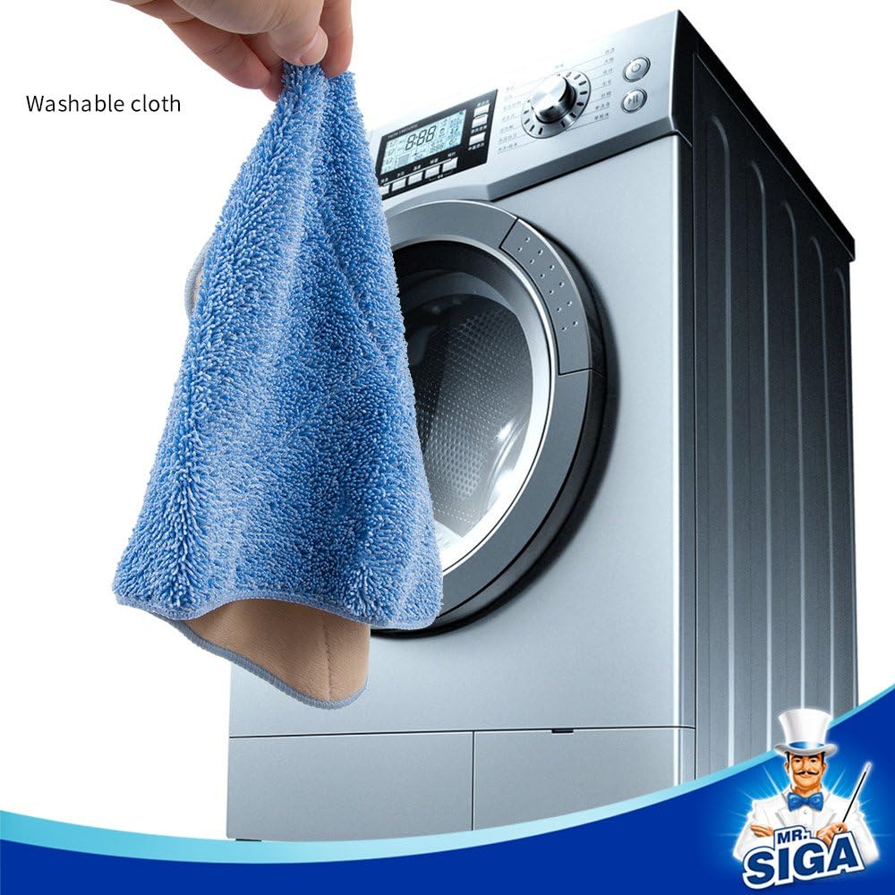 MR.SIGA Professional Microfiber Mop Refills, Pack of 3, Size: 42cm X 23cm