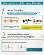 gotonovo 3 Handle Tub Shower Faucet Set, Bathtub Shower Fixture,Bathroom Tub and Shower Faucet Combo Shower System Complete Tub and Shower Trim Kit with 6 Settings Showerhead Matte Black