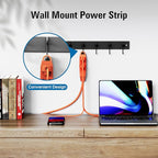 K KASONIC - 50-Feet 3 Outlet Extension Cord, ETL/UL Listed, 16/3 SJTW 3-Wire Grounded, 13 Amp 125 V 1625 Watts, Multi-Outlet Indoor/Outdoor Use, Orange