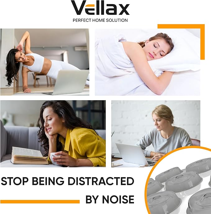 128 Self Adhesive Cabinet Door Bumpers – Sticky Grey Silicone Rubber Pads for Furniture Drawers, Kitchen Cabinets, Decor, Wall Protection – Vellax