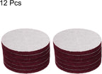 HARFINGTON 20pcs Scrubber Scouring Pads 500 Grits 5 Inch Drill Power Brush Hoop and Loop Surface Conditioning Disc Drill Scuffing Disc Scrub Pads for Home Kitchen Cleaning, Dark Red