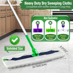 Heavy Duty Dry Sweeping Cloths Compatible with Swiffer Sweeper XL Mop, Sweeper X-Large Dry Cloth Refills for Floor Mopping and Cleaning, Disposable Pet Dry Pads Refills, 80 Count