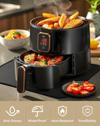 2pack Heat Resistant Mat for Countertop, 15x18in Hot Pads for Kitchen Countertop Protector,Silicone Heat Resistant Mat for Air Fryer, Deep Fryer, Oven