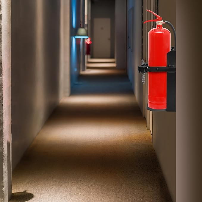 Heavy Duty Fire Extinguisher Bracket for 10lb Dry/5lb Co2 Extinguisher, Fire Extinguisher Mount Bracket, Metal Wall Mount Fire Extinguishers Holder for Vehicle, Boat, Marine, Truck, Home, School