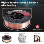 ARCCAPTAIN Mig Welding Wire, 0.030 10Lb Mig Wire ER70S-6 10Lbs Gas Solid Carbon Steel Low Splatter Mig Welding Wire Compatible With Lincoln Miller Forney Harbor Welder 0.08 4.5KG
