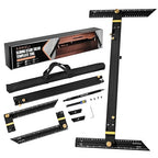 Stair Tread Template Tool (Black with stabilizing Blocks) Stair Tread Measuring Tool - Stair Tread Jig - Stair Tread Gauge - Modern Stair Template Tool