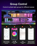 Lumary 3 Inch Smart LED Recessed Light, Color Changing Wafer WiFi Ceiling Downlight, Canless w/J-Box, Compatible with Alexa/Google/Remote-Not Included, 7W 350Lm, 4 Pack