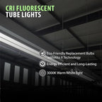 High-Performance 32W T8 Fluorescent Tube Light with 3500K Neutral White Color, Alto Energy-Saving Technology, and 24,000-Hour Lifespan