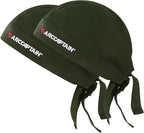 ARCCAPTAIN 2PC Welding Doo Rag, Welding Cap, Protective Welders Cap, Welding Hats for Men, Fireproof Cotton and Durable for Safety, Olive-green, L Size