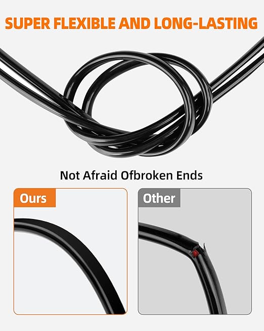 10 Gauge Wire, 10 AWG 2 Conductor Electrical Wire, Flexible/Oxygen-Free Tinned Copper/Stranded PVC 10/2 Cord for Automotive, Marine, LED Strips, Solar, RV, Lighting (100FT)