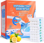 Toilet Cleaner Refill Pads 48ct Disposable Scrubber Refill Fresh Bowl Pads for Bathroom, Lemon Scent