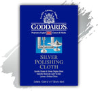 Goddard's Silver Polishing Cloth for Jewelry, Remove Tarnish on Plated or Sterling Silver, Gold, Antiques, and Leaves Tarnish Protection, 1 Cloth