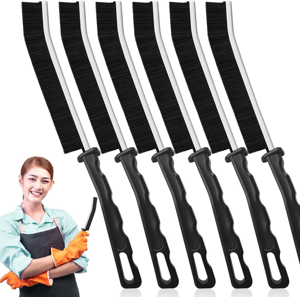 Crevice Cleaning Brush,6Pack Small Cleaning Brushes Grout Cleaner Brush Toilet Brush Scrub Brush for Shower Tile Skinny Gap Cleaning Tools for Household Use Bathroom Kitchen