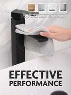 Fantasticlean Microfiber Cleaning Cloth Roll -60 Pack, Tear Away Microfiber Towels, 12" x 12", Reusable, Washable, Scratch Free, Ultra Absorbent for Car, Home Supplies (Grey & DimGrey)