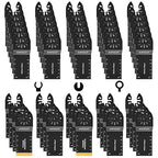 55 PCS Oscillating Saw Blades Quick Release Universal oscillating Tool Blades Wood Plastics and Metal Multitool Blade Kits for Wood fit Dewalt Rockwell Milwaukee Makita Ryobi