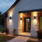 2 Pack Up Down Outdoor Wall Lights, Patio Wall Light Fixture, Oil Rubbed Bronze Porch Lights Outside Wall, Anti Rust Waterproof Outdoor Wall Sconce for Garage, Balcony, Backyard - ETL