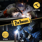 Alloyman 120A Stick Welder 110V for 1/16"-1/8" Rods, LED Display with Digital IGBT Inverter small welding machine, Portable Welding Machine with Hot Start, Arc force and Anti-Stick