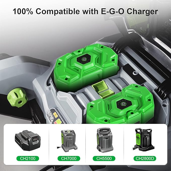 5000mAh Replacement EGO Battery 56V,Compatible with EGO 56Volt Lithium Batteries BA5600T BA4200T BA3360T BA2800T & EGO Power+ Cordless Tools