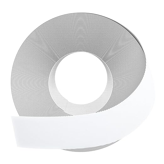 GSCIT Club White Edge Banding, 1 1/2 inch x 25ft Melamine Edge Banding with Hot Melt Adhesive Pre-glued Edge Banding Flexible Edging for Plywood Cabinet Furniture