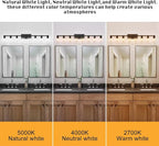 8 Light Bathroom Vanity Light, Matte Black Bathroom Vanity Lights Over Mirror with Sturdy Clear Glass Shade, 8 Lights Count Large Bath Light Fixtures for Mirror, Bedroom, Living Room, Wall Sconce