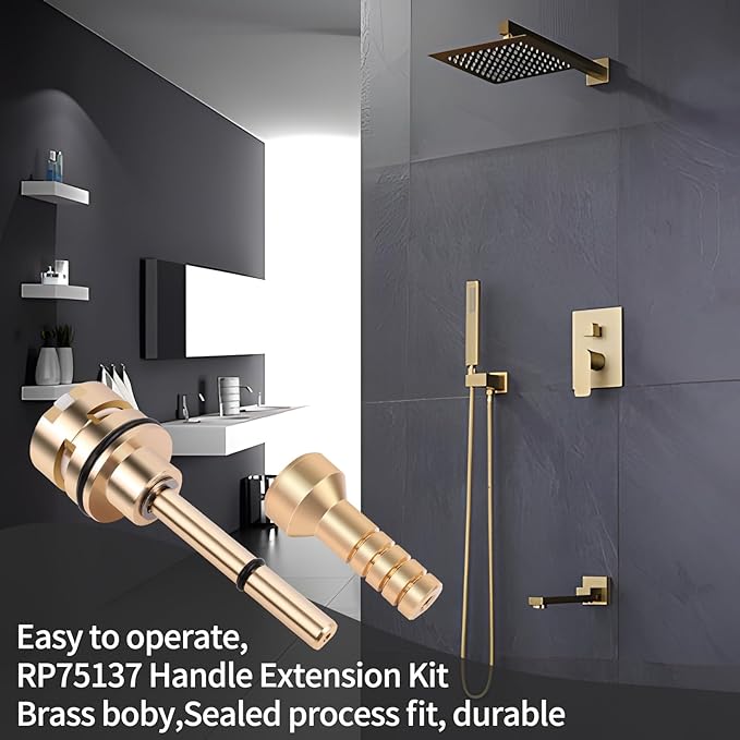 RP71718 3-Function Non-Shared Diverter Cartridge Compatible With RP71718 Replacement Part Set,Three Separate And Three Off Positions.Brass Construction
