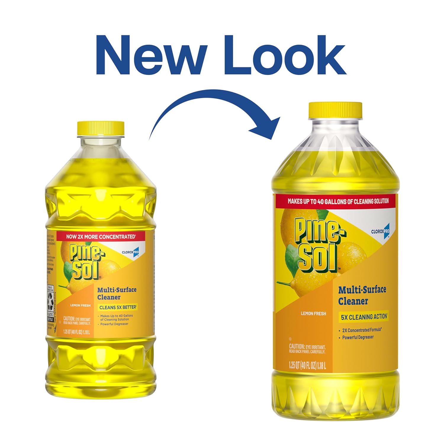 Pine Sol CloroxPro Multi-Surface Cleaner, All Purpose Cleaner, Lemon Fresh, 40 Fluid Ounces (Package May Vary)