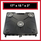 The OmniShelf Magnetic Portable Workstation + Toolbox, Computer & Laptop Stand, Multimeter Case, Utility Shelf w/ 50 lb Capacity, Hands Free Workstation Attaches to HVAC, Trucks & More (5 Count)