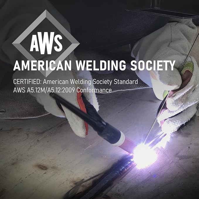 YESWELDER TIG Welding Tungsten Electrode 0.8% Zirconiated 1/16" x 7" (White, WZ8/EWZr-0.8) 10-pk