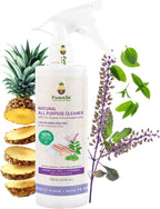 Fuwa3e Pineapple Enzyme Natural All Purpose Cleaner Spray Serene Holy Basil & Peppermint - 16.9oz 1 Pack - Non Toxic Multi Surface 99% Plant Based Cleaner from Discarded Pineapple Peels