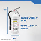 Kidde Fire Extinguisher for Boats, Single-Use 2A10BC