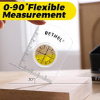 BETHEL Circular Bubble Level Bullseye Degree Marked Surface Round Spirit Levels Measuring Tool