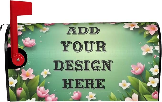 Custom Personalized Mailbox Covers Add Photo Picture Family Name House Address Text Magnetic Mail Cover for Home Garden Yard-3