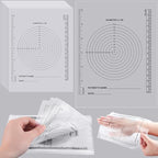 300 Pack Wound Measurement Tools Measuring Bullseye Guide Medical Wound Ruler Soft Flexible Measure Guide for Nurses Patient