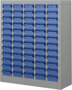 60 Drawer Tool Storage Cabinet with ABS Drawers, Bolt and Nut Organizer Parts Box, Hardware Shelving Unit for Garage and Workshop