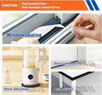 MAGZO Weather Stripping Door Seal, 1/2 Inch Wide X 3/8 Inch Thick Adhesive Foam Tape Soundproof Weatherstripping for Windows, 2 Rolls Total 13FT Black