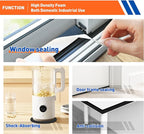 MAGZO Weather Stripping Door Seal, 2 Inch Wide X 1/8 Inch Thick Adhesive Foam Tape Soundproof Weatherstripping for Windows, 1 Roll Total 16FT Black
