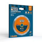 4-1/2" Continuous Rim Diamond Blade, Cutting Blade for Ceramic and Granite Tiles, Wet Cutting Blade, 4.5" x10mmx7/8-5/8 (3 Pack)