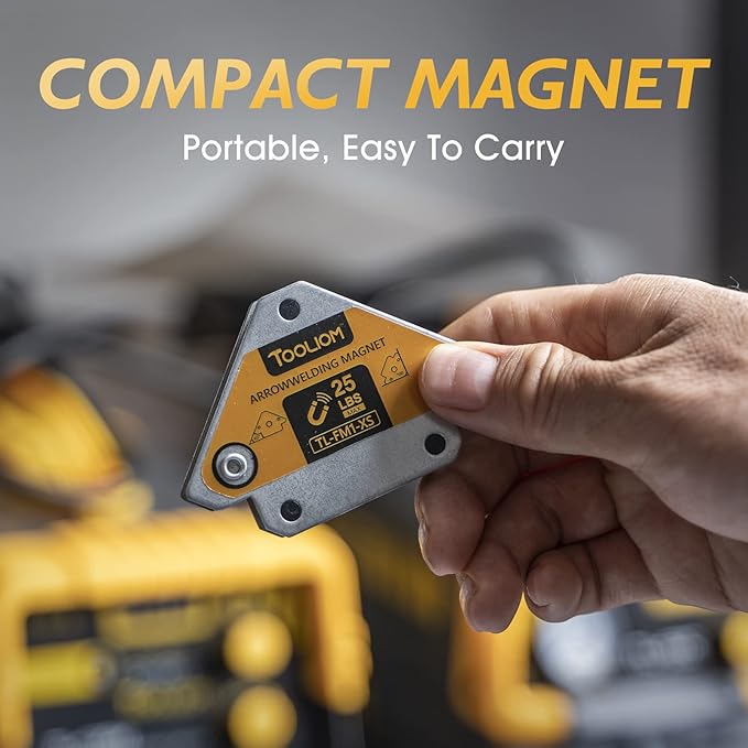 TOOLIOM Arrow Welding Magnets 6Pcs 25LB & 50 LB & 75 LB Strong Hold Magnetic Welding Holder Welder Magnet Set Welding Accessories