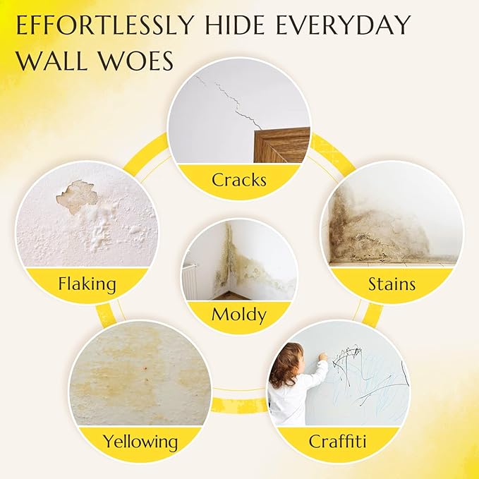 DWIL White Paint for Wall, Water-Based Ceiling Paint with Roller Kit - Interior/Exterior - No Sanding, Quick Drying, Low Odor - Perfect for Wall, Ceiling & More, 50-55sq.ft, 32 Oz, Semi-Gloss White