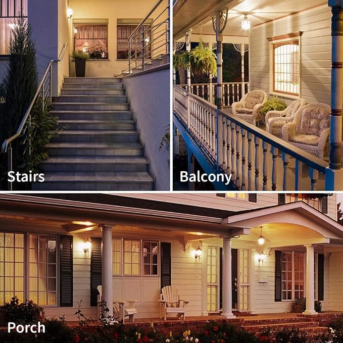 Leools G16.5 E26 led Bulb 4W Equal 40 watt Vintage LED Edison Bulb AC120V 400LM 2700K Amber Warm White Clear Dimmable LED Bulb for Ceiling Fan Light Bulbs,Appliance and Refrigerator Light Bulb 6Pcs