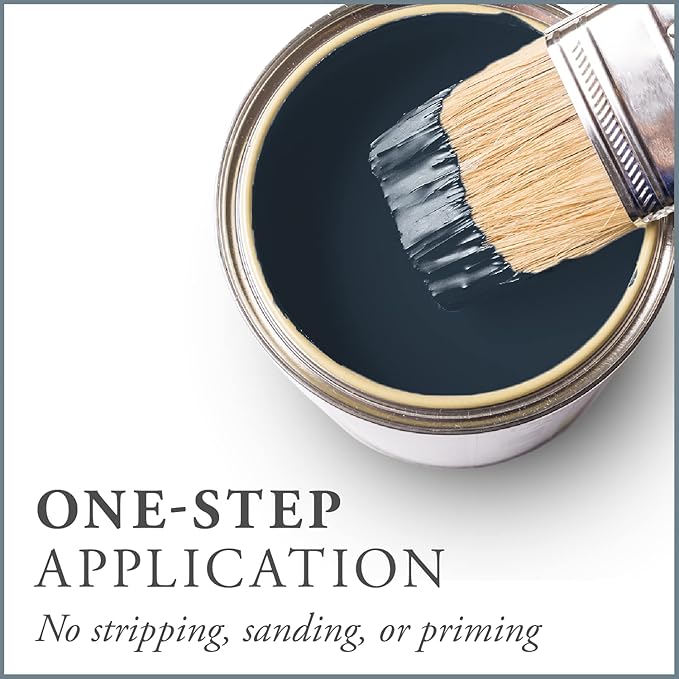 AMY HOWARD AT HOME Chalk-Based One Step Paint for Furniture, Cabinetry, Decor, Finish, and More | No Stripping, Sanding, or Priming | Dark Base | 32 Ounce | Lady Singing Blues