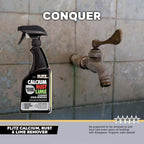 Flitz Calcium, Rust, & Lime Remover - 16oz Bottle of USA-Made Limescale Remover for Toilets, Showers, and More - Powerful Spray that Instantly Eliminates Tarnish, Grease, and Other Grime (12 Pack)