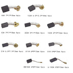 40Pcs Electric Motor Carbon Brushes 10 Different Sizes for Replacement Repair Power Tool Part