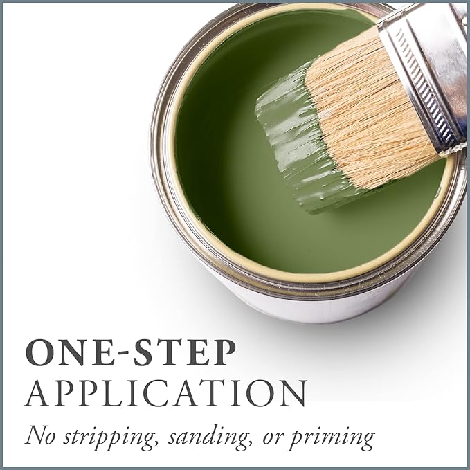 AMY HOWARD AT HOME Chalk-Based One Step Paint for Furniture, Cabinetry, Decor, Finish, and More | No Stripping, Sanding, or Priming | Medium Base | 16 Ounce | Dunavant Green