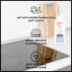 HOPE'S Cooktop Cleaning Cream, Fast Acting, No-Rinse Cooktop Cleaner for Glass Top Stoves, Polishes and Removes Burnt-on Stains Easily on Glass Ceramic Cooktops, 8 Fl Oz, Pack of 2