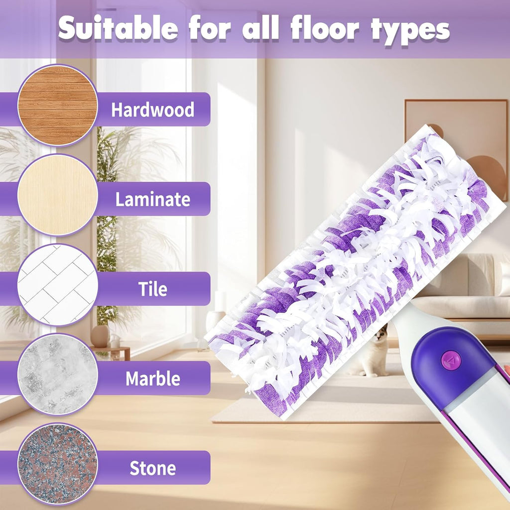 25PCS Disposable Mopping Pads Refills for Swiffer PowerMop,Replacement with Swiffer Power Mop Refills for Swiffer Power Mop Pads Multi-Surface for Floor Cleaning
