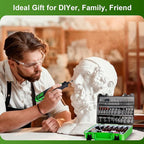 PHALANX Rotary Tool Accessory Kit, 420 Pcs Accessories Kit, 1/8"(3.2mm) Diameter Shanks, Universal Fitment All Rotary Tool for Easy Cutting, Sanding, Grinding, Sharpening, Engraving, Carving- PRA420…