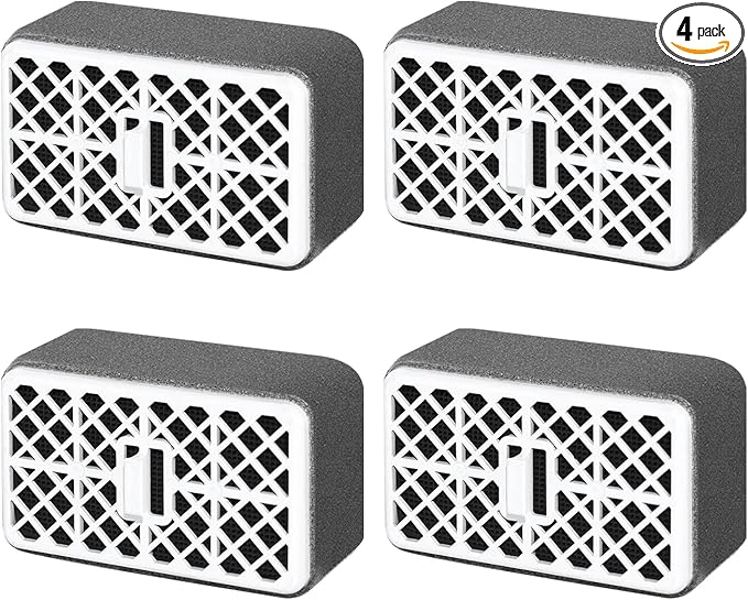 Deodorizer Filter for Toto THU6474-01/THU6474#01 THU6072, For Washlet S550E C5 C2 SW3074 SW3054T40 SW3056T40, Bathroom Toilet Carbon Air Filter, Deodorizing Cartridge Parts (4 Pack)