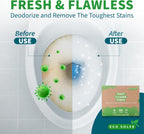 Toilet Bowl Cleaner Strips, Eco-friendly, Non-toxic, Septic Safe, Removes Odors & Stains, Plastic-free, Natural Toilet Bowl Cleaner for Quick and Easy Cleaning, Toilet Fresheners (180 count)